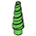 LEGO Bright Green Unicorn Horn with Spiral (34078 / 89522)
