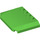 LEGO Leuchtend grün Keil 4 x 6 Gebogen (52031)