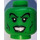 LEGO Fel groen Witch Hoofd (Veiligheidsnop) (15056 / 91310)