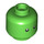 LEGO Bright Green Z-Blob Minifigure Head (Recessed Solid Stud) (3274 / 102976)