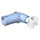 LEGO Bright Light Blue Arm with Pin with White Hand (67908)