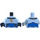 LEGO Bright Light Blue Astronaut in Bright Light Blue Space Suit Minifig Torso (973 / 76382)