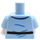 LEGO Bright Light Blue Ben Minifig Torso (973 / 76382)