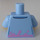 LEGO Azul claro brillante Birthday Cake Guy Minifigura Torso (973 / 88585)