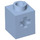 LEGO Bleu clair brillant Brique 1 x 1 avec Essieu Trou (73230)