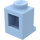 LEGO Bleu clair brillant Brique 1 x 1 avec Phare et pas de fente (4070 / 30069)