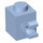 LEGO Bleu clair brillant Brique 1 x 1 avec Agrafe Horizontal (60476 / 65459)