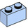 LEGO Helder Lichtblauw Steen 1 x 2 met buis aan de onderzijde (3004 / 93792)