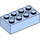 LEGO Bleu clair brillant Brique 2 x 4 avec Essieu des trous (39789)