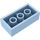LEGO Helles Hellblau Backstein 2 x 4 mit Achse Löcher (39789)