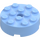 LEGO Bright Light Blue Brick 4 x 4 Round with Hole (87081)