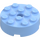 LEGO Bright Light Blue Brick 4 x 4 Round with Hole (87081)