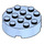 LEGO Bleu clair brillant Brique 4 x 4 Rond avec Trou (87081)