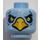 LEGO Bright Light Blue Chima Minifigure Head with Decoration (Recessed Solid Stud) (12860 / 14366)