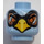 LEGO Helles Hellblau Chima Minifigure Kopf mit Dekoration (Einbau-Vollbolzen) (12860 / 14366)