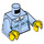 LEGO Bleu clair brillant City People Pack Grandmother Minifig Torse (973 / 76382)