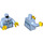 LEGO Bright Light Blue City People Pack Grandmother Minifig Torso (973 / 76382)