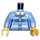 LEGO Bright Light Blue City People Pack Grandmother Minifig Torso (973 / 76382)