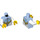LEGO Bleu clair brillant Discowboy Minifig Torse (973 / 76382)