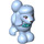 LEGO Bright Light Blue Dog - Poodle with Purple Eyes (78471 / 78474)