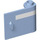 LEGO Bleu clair brillant Porte 1 x 3 x 2 Droite avec blanc Line avec charnière creuse (39622 / 106231)