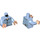 LEGO Bright Light Blue Dudley Dursley Minifig Torso (973 / 76382)