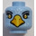 LEGO Helder Lichtblauw Eris met Pearl Gold Schouder Armor en Chi Hoofd (Verzonken Solid Stud) (3626 / 12858)