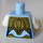 LEGO Bleu Clair Brillant Eris avec Or Perlé Armure d&#039;épaule et Chi Torse (973 / 76382)