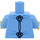 LEGO Bleu Clair Brillant Femelle dans Hôpital Gown Minifigurine Torse (973 / 76382)