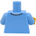 LEGO Leuchtendes Hellblau Weiblich mit Bright Licht Blau Jacke Minifigur Torso (973 / 76382)