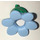 LEGO Helles Hellblau Blume Costume Kopfbedeckung mit Green Bud
