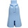 LEGO Bright Light Blue Friends Hip with Long Skirt with Light Blue Section with Sparkles (Thin Hinge) (36187 / 101818)