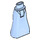LEGO Bright Light Blue Friends Hip with Long Skirt with Silver decoration (Thick Hinge) (15875 / 36187)