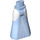 LEGO Bright Light Blue Friends Hip with Long Skirt with White Sides and Silver Stars (Thick Hinge) (15875)