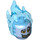 LEGO Bright Light Blue Hades Head (43377)