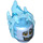 LEGO Helder Lichtblauw Hades Minifigure Hoofd (43377)