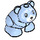 LEGO Helder Lichtblauw Hamster met Wit Swirls (31792)
