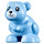 LEGO Helles Hellblau Hamster mit Weiß Swirls (31792)