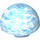 LEGO Bleu clair brillant Hemisphere 11 x 11 avec Goujons sur Haut avec Planet Endor (13271 / 98107)
