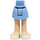 LEGO Helles Hellblau Hüfte mit Basic Gebogen Skirt mit Weiß Open Shoes mit dickem Scharnier (23896 / 92820)