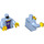 LEGO Bleu clair brillant Hoodie Torse avec Dark Purple Shirt avec Star (973 / 76382)
