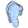 LEGO Helles Hellblau Lange Haar that Partly Covers Gesicht (92082)