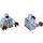 LEGO Bleu clair brillant Minifig Torse (973 / 76382)