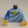 LEGO Bright Light Blue Minifig Torso Skating Champion (973)