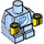 LEGO Bleu clair brillant Minifigure De bébé Corps avec Jaune Mains avec Elephant Bib (25128 / 27985)