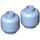 LEGO Helder Lichtblauw Minifigure Hoofd (Verzonken Solid Stud) (3274 / 3626)