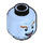 LEGO Bright Light Blue Mr. Freeze Minifigure Head (Recessed Solid Stud) (3626 / 26475)