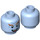 LEGO Bright Light Blue Mr. Freeze Minifigure Head (Recessed Solid Stud) (3626 / 26475)