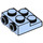 LEGO Bleu clair brillant assiette 2 x 2 x 0.7 avec 2 Goujons sur Côté (4304 / 99206)