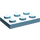 LEGO Helder Lichtblauw Plaat 2 x 3 (3021)